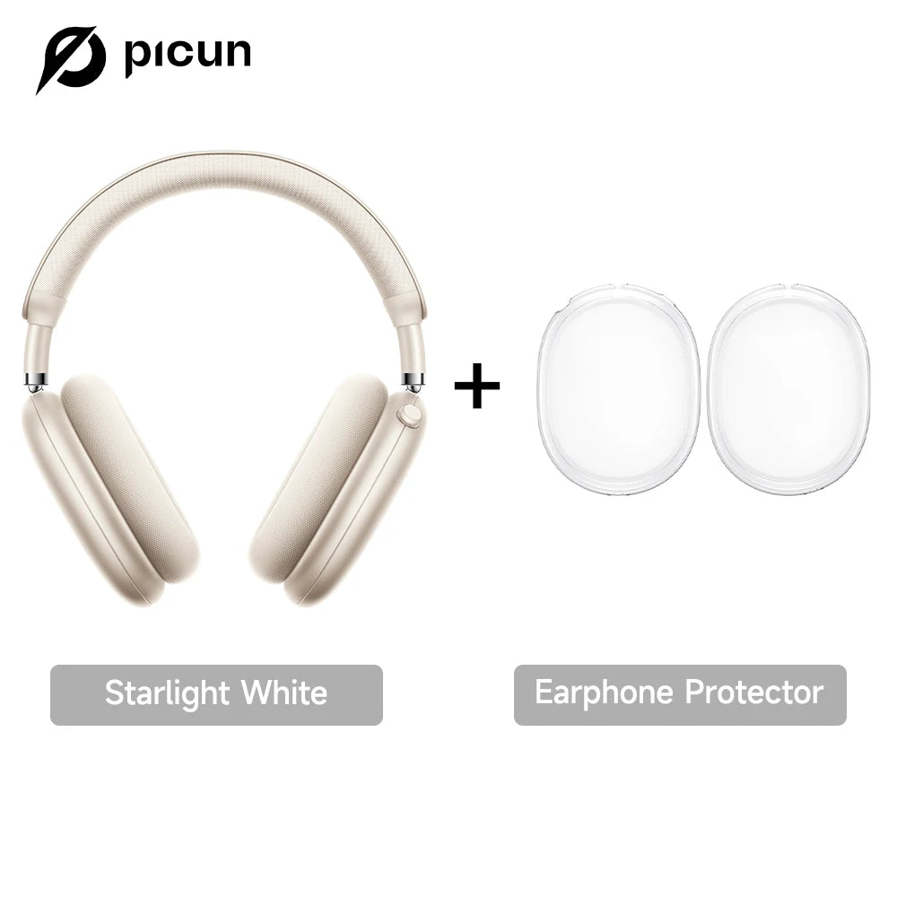Picun F8 Pro ANC Wireless Headphones with 3D Spatial Audio, Bluetooth 5.4 Head Tracking, -52dB Noise Cancelling, HiFi Gaming Headset