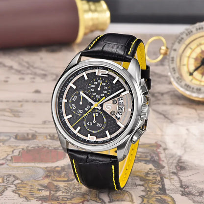 PAGANI DESIGN Chronograph Stop Watch for Men Quartz Multi-function Military Pilot Relógios Masculino Reloj Hombre Montre Homme