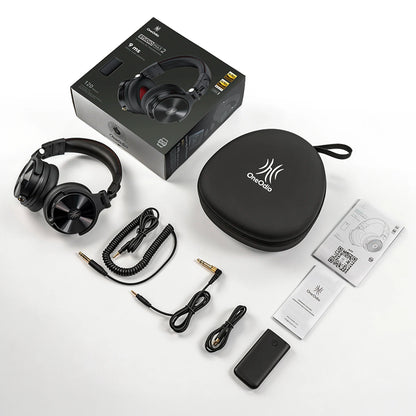 Auscultadores DJ Sem Fios OneOdio Studio Max Bluetooth 6.0 – Latência Ultrabaixa de 9ms, Headset Over-Ear de Monitorização de Estúdio Hi-Res LDAC com Microfone