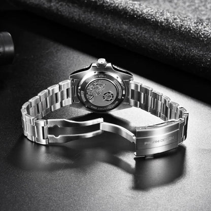 PAGANI DESIGN PD-1694 Men's 40MM Automatic Mechanical Watch Japan NH35 Movt Sapphire Glass Stainless Steel Waterproof Wristwatch
