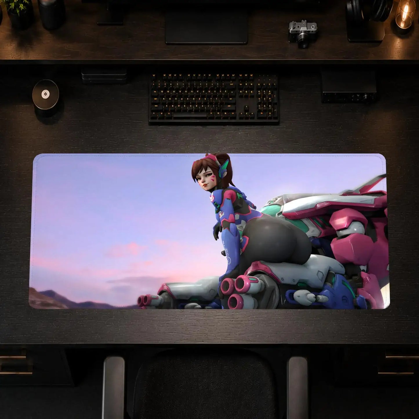 Overwatch Hips Gaming-Mauspad fürs Büro, rutschfeste Schreibtischunterlage, DIY-Mauspad, große Game-Tastaturunterlage mit Overlock-Naht