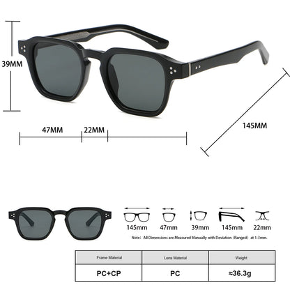 Peekaboo irregular sunglasses for women black brown retro style square sun glasses for men uv400 summer accessories 2025