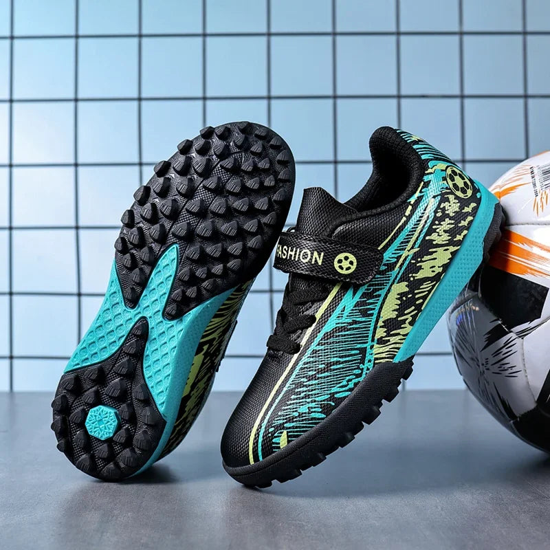 Chaussures de football pour hommes, légères, antidérapantes, crampons de football TF, chaussures de sport pour garçons, chaussures de terrain synthétique, chaussures de futsal pour l'extérieur, chaussures de sport.