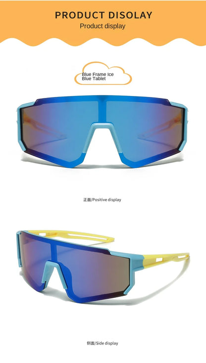 Fashion Colorful Cycling Sun Glasses Boy Girl Outdoor Sport Ride Protection Optical Glasses Climbing Skiing Children Goggles