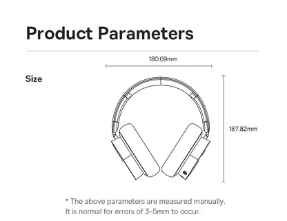 Baseus GH02 Gaming Wireless Headphones Bluetooth 5.3 Over-Ear Headset with Mic, 40mm Driver RGB Gaming Headphones, 2.4G Wireless Low Latency Headset