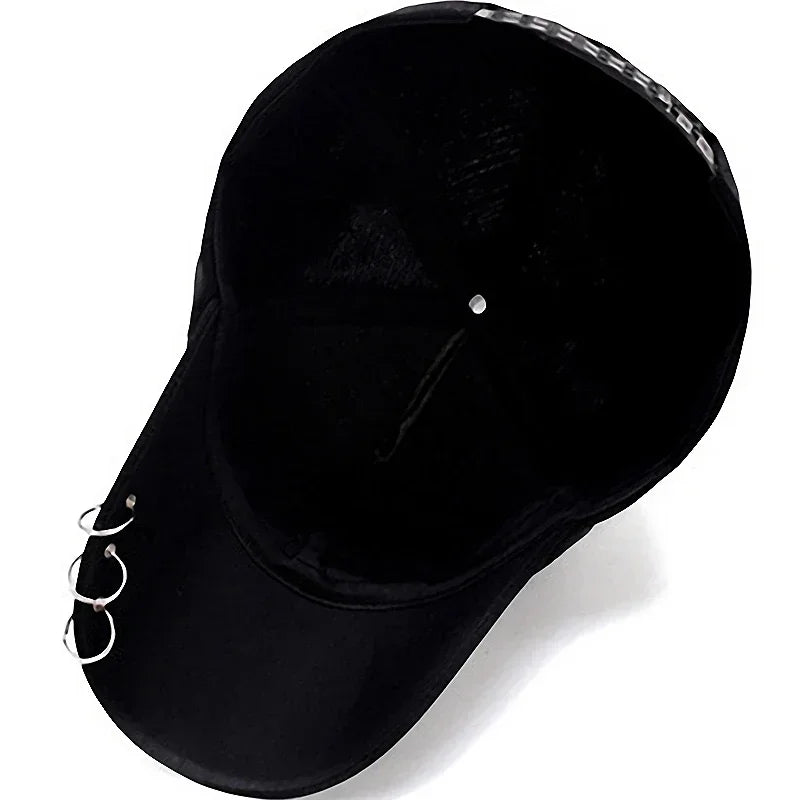 Classic Brim Design Metal Personalized Baseball Cap, Lightweight and Breathable Style! Four Colors To Choose From