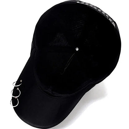 Classic Brim Design Metal Personalized Baseball Cap, Lightweight and Breathable Style! Four Colors To Choose From