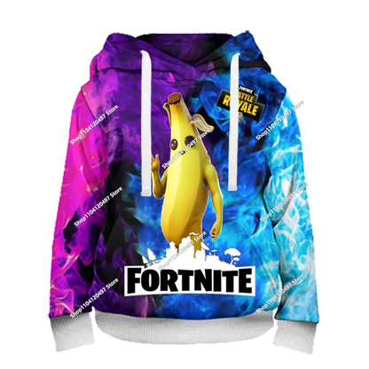 Boys and Girls Hoodies Fortnite Children's Pullover 3D Printed Hoodies Battle Royale Men's Hoodies Autumn Fashion Kids Clothing