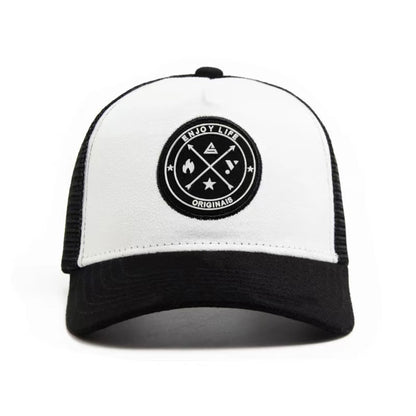 Unisex ENJOY LIFE etiketa bejzbol kape mrežaste konstrukcije za proljeće i ljeto, vanjske, podesive, ležerne kape, kape s UV-zaštitom, sportske kape