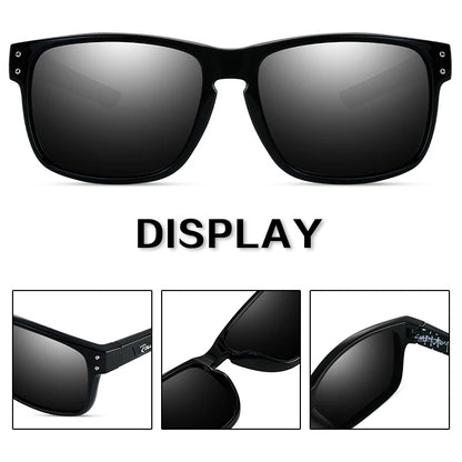Men's Sunglasses New Arrival Square Polarized Sunglasses Goggles Sun Glasses TR90  With UV Protection