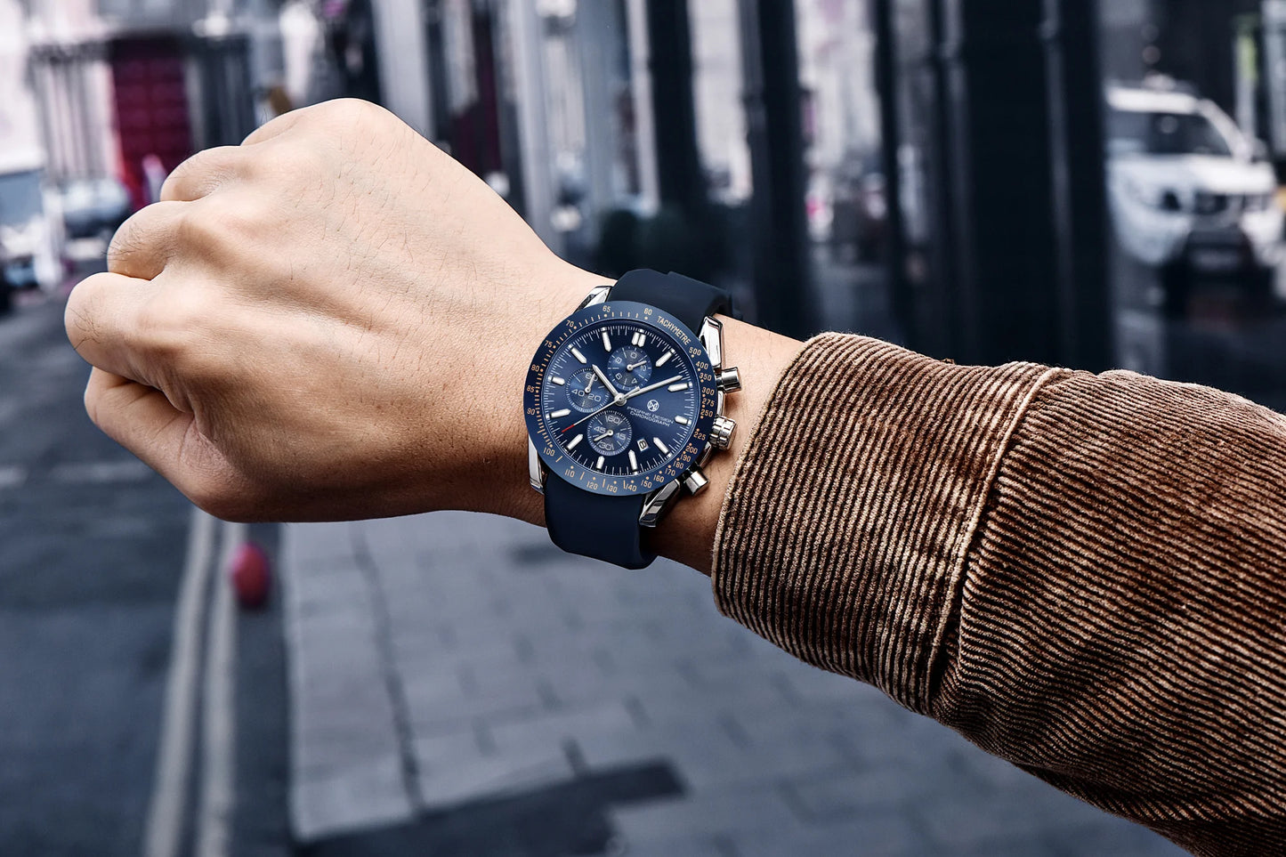 PAGANI DESIGN New 45mm Men Quartz Watch Rubber Belt Men's Luxury Watch Fashion Casual Sports Male Clock Relogio Maasculino