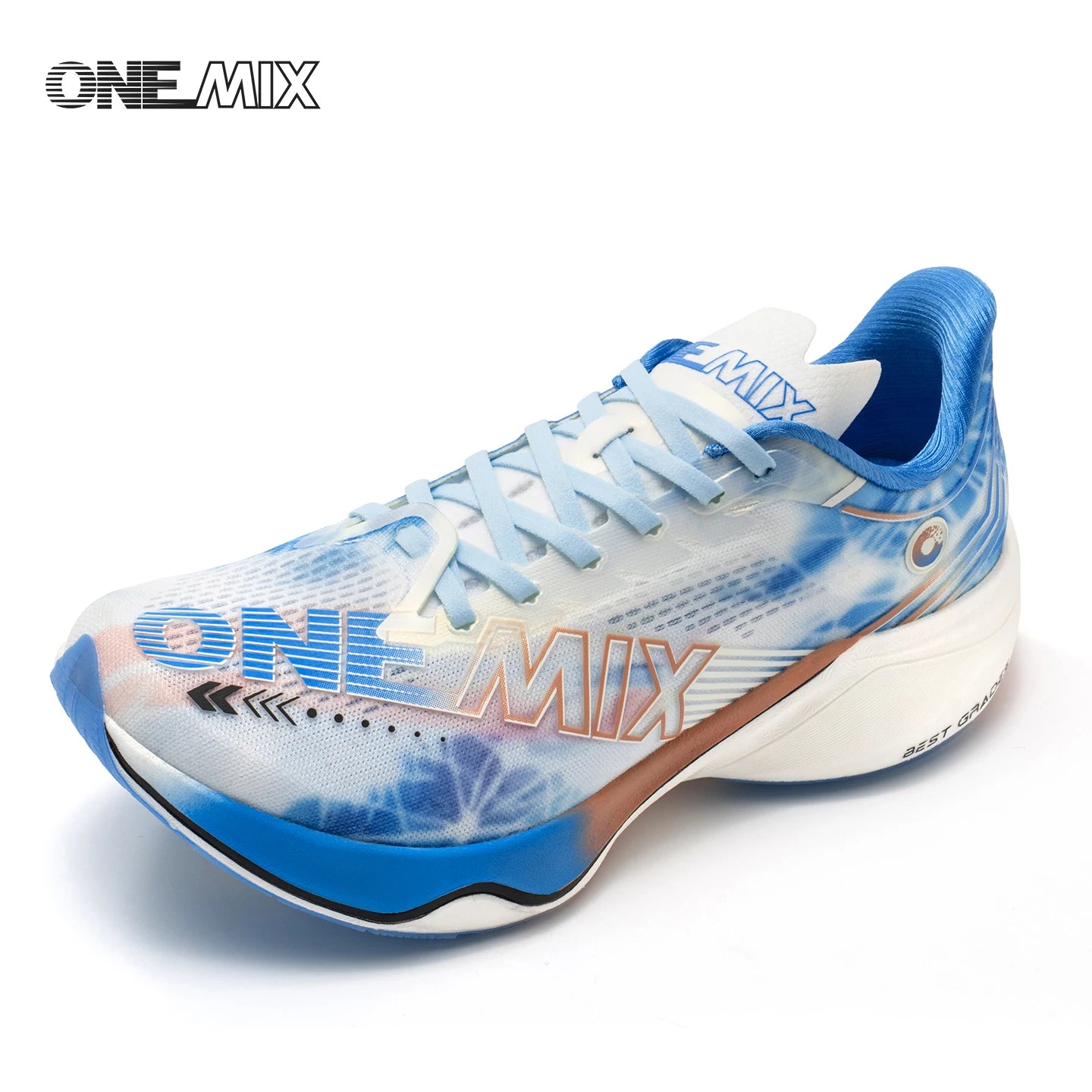 ONEMIX New Nylon Carbon Board Marathon Running Racing Shoes Shock-Absorbing Professional Stable Support Ultra-Light Rebound Sneakers