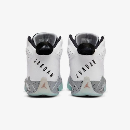 Jordan Lift Off Simple and Versatile Shock-Absorbing, Non-Slip, Wear-Resistant Mid-Top Retro Basketball Shoes for Men, White and Gray Ar4430-101