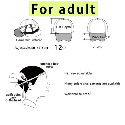 Spongebobs Baseball Cap Kids Adult Cartoon Emoto Mesh Cap Kawaii Peaked Hat Yellow Anime Summer Cap Girls Boys Accessories Gift