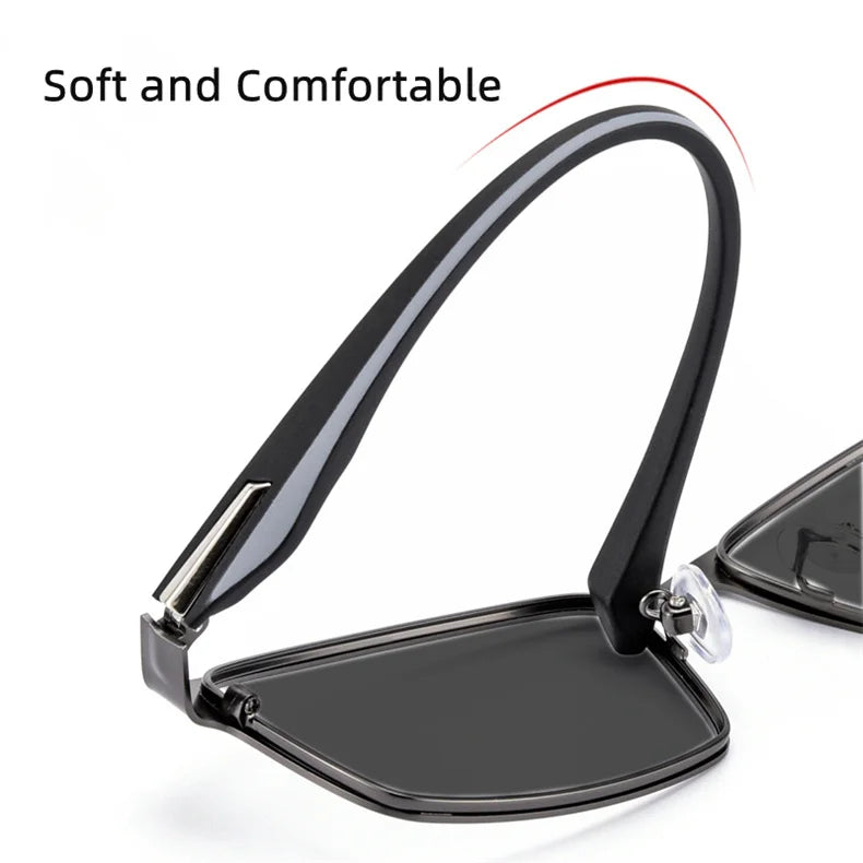 LOERHUNAR Brand Design for Men's Retro Business Myopia Sunglasses with Diopter 0 -0.75 -1.0  -1.5 -1.75 -2.0 -2.5 -3.0 to -6.0