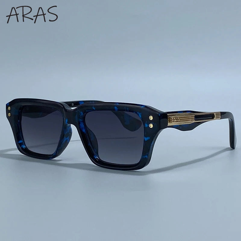 Polarized Classic Square Sunglasses Men 2026 Luxury Brand Steampunk UV400 Driving Sun Glasses For Male Trendy Small Frame Shades