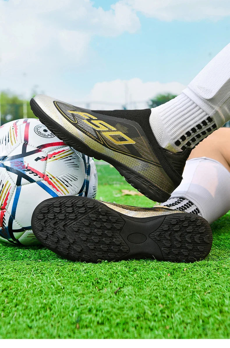 Chaussures de Football originales professionnelles pour hommes, confortables, de haute qualité, bottes de Football rapides pour entraînement, chaussures de Football ultralégères
