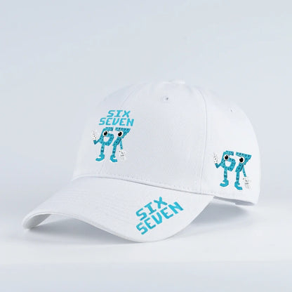 Retro '67 rajzfilm mintás baseball sapka – Állítható, lapos karimájú sapka – Unisex utcai divat, hip-hop napellenző sapka – Dad Hat