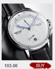 Luxury Brand Switzerland LOBINNI Ewiger Kalender Automatische mechanische Herrenuhr Saphirglas Multifunktionsuhr L13019-8