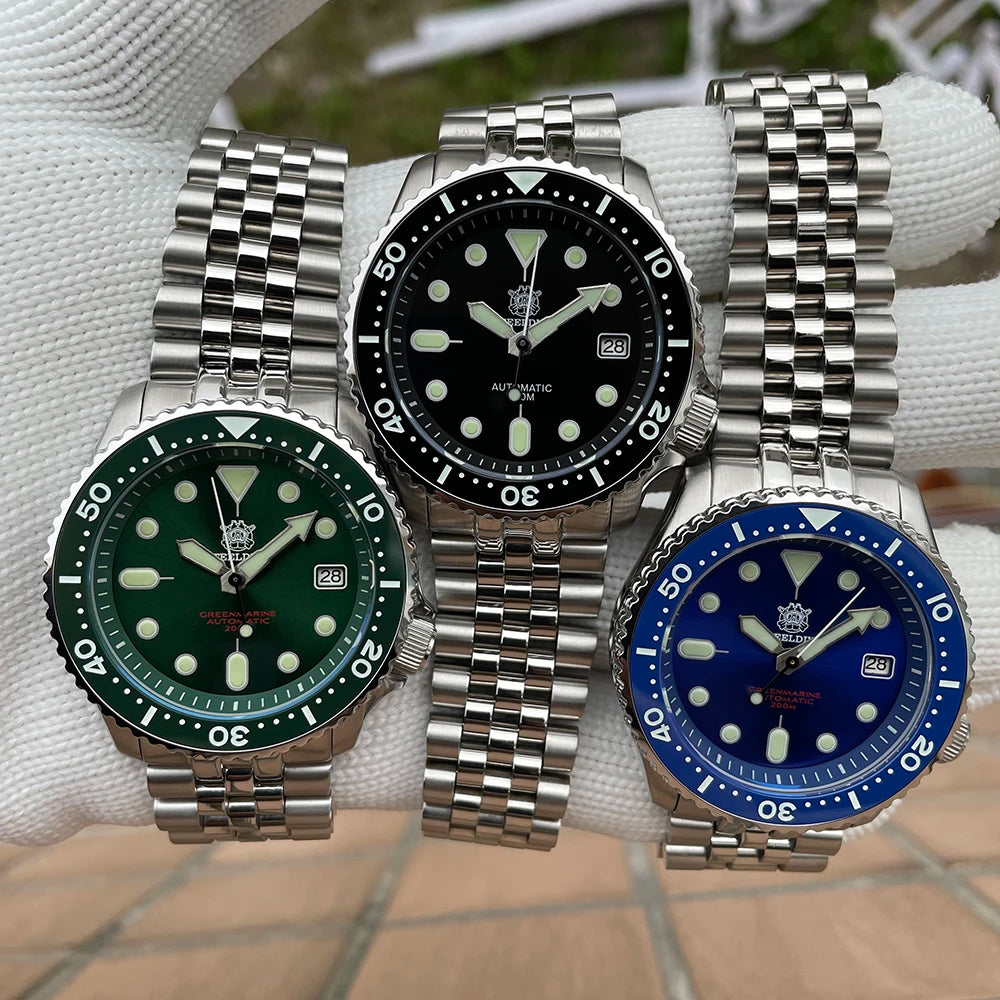 Steeldive SD1973 Men's watch Dive Watch Automatic Mechanical Men's watch NH35 Bracelet 41mm  Diver watch men watches