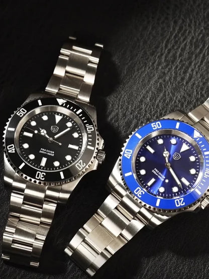 Watchdives WD1680Q V2 VH31 Sweep Quartz Movement Watch Luxury Top Brand Sapphire Stainless Steel 20Bar Waterproof Men Watches