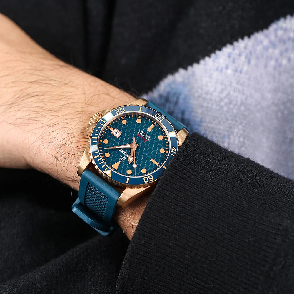 Boderry Bronze Watch Seaturtle Titanium Diver Luxury Wristwatch Automatic Mechanical Wristwatch Sport 200M Waterproof Luminous