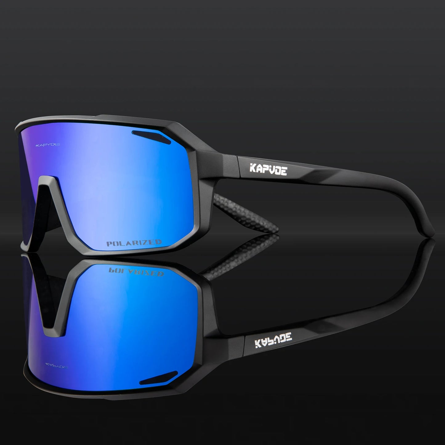 Kapvoe Cycling Glasses Men Cycling Sunglasses MTB UV400 Polarized Built-in Myopia Frame Bicycle Goggles Outdoor Sports Eyewear