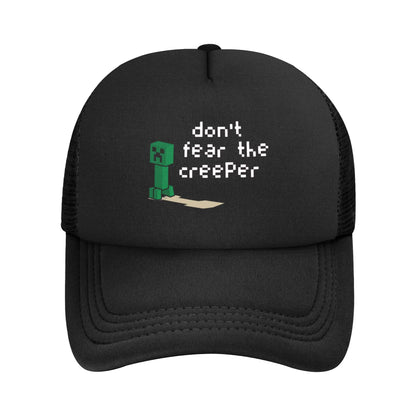 Czapki typu „trucker” dla dorosłych z motywem zombie, wrogich mobów, czapki baseballowe z siateczką, czapki poliestrowe, czapki przeciwsłoneczne, czapki golfowe z regulacją, czapki letnie