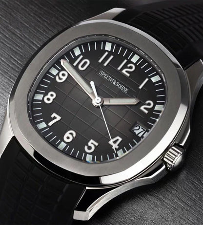 Specht&Sohne 2025 New Luxury Men Mechanical Wristwatch Miyota 8215 Stainless Steel Watch Green Rubber Sapphire Reloj Hombre