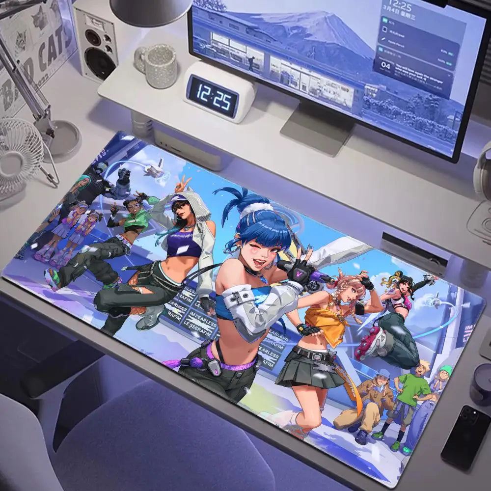 Sexy Anime Girls Gaming Mousepad HYBXAXC Laptop Office Rubber Soft Table Mat Xxl Large Computer Overwatch Game Keyboard Carpet
