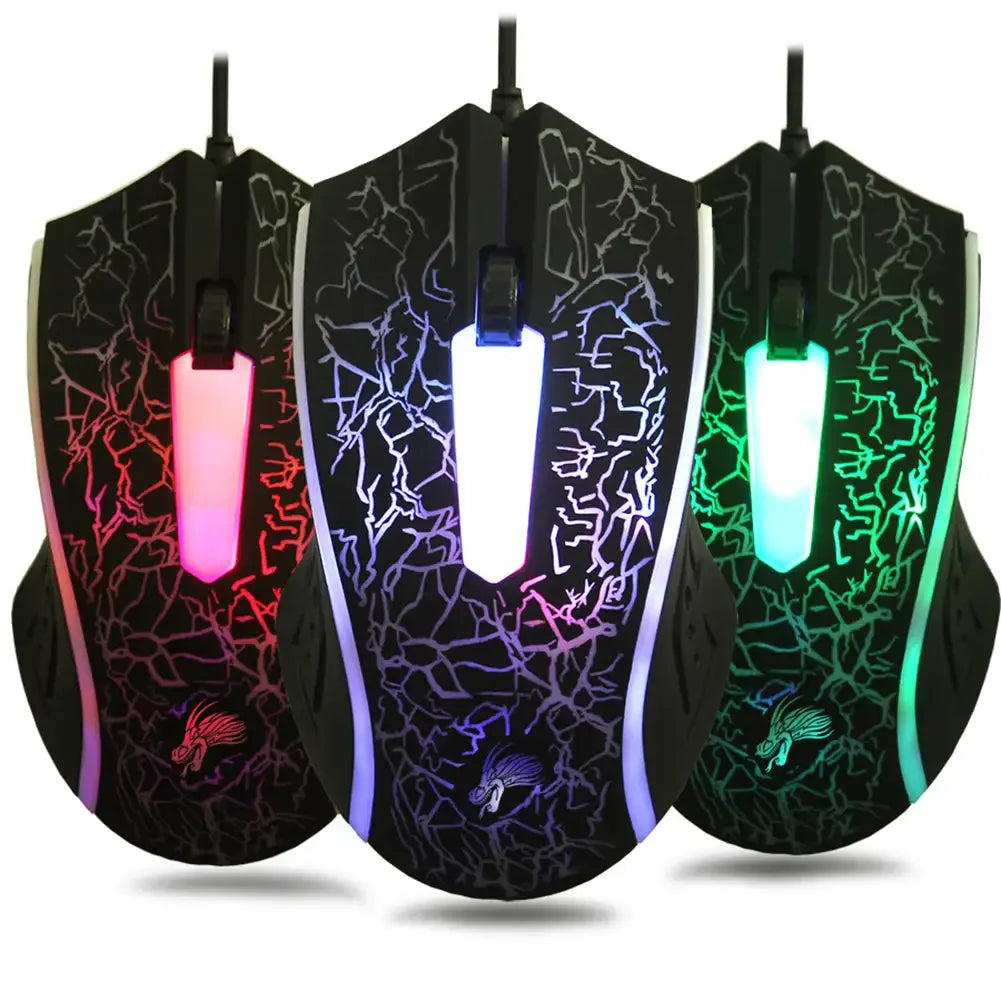2400 DPI laidinė USB žaidimų pelė su RGB LED apšvietimu, ergonomiška kompiuterio pelė, skirta asmeniniams kompiuteriams, nešiojamiesiems kompiuteriams ir „MacBook“, profesionali 6 mygtukų optinė žaidimų pelė