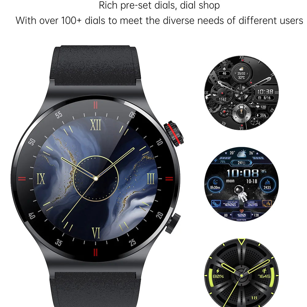 Luxury QW33 Smart Watches Men NFC Wireless Call Fitness Waterproof Sports Wrist Intelligent Smartwatches for Women Android 2026