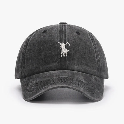 Baseball Caps Men Women Soft Cotton Washed Soft Adjustable Sunbonnet Dad Cap Hats Boys Girls Embroidery Design Grim Reaper Japan