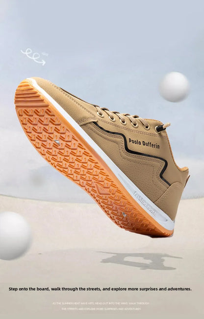 Large Size Men's Comfortable Breathable Soft Bottom Running Shoes Casual Style Sporty Retro Stripe Design Rubber Outsole