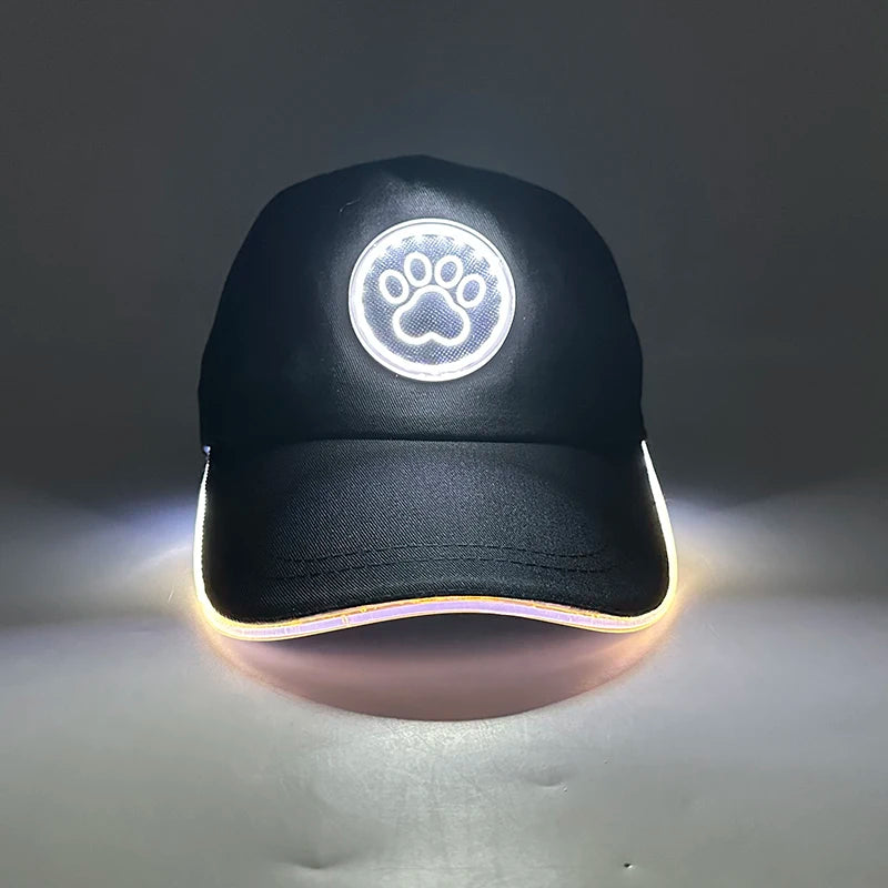 Модерна светеща бейзболна шапка с LED осветление, хип-хоп шапка за бар и клуб, флуоресцентна шапка за мъже и жени, DJ танци, парти аксесоари и костюм costume