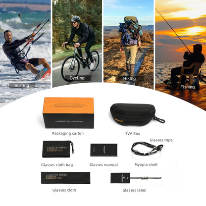 KINGSEVEN MTB Cycling Glasses Men Women Outdoor Sports Running Drving Sunglasses UV400 Road Running Bike Bicycle Goggles Male