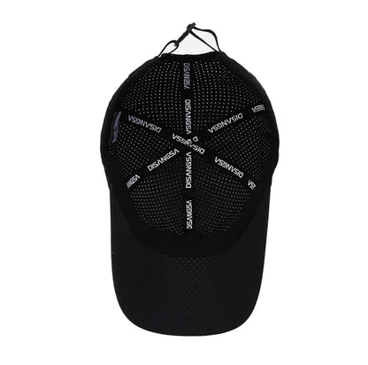 Men Women Mesh Moisture-Waging Quick Dry Baseball Cap Male Summer Female Originality Adjustable Breathable Sun Visor Fishing Hat