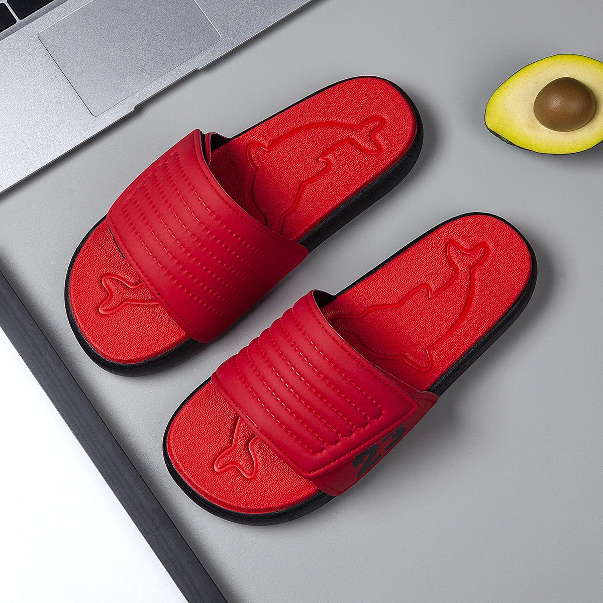 Breathable Summer Flip Flops Men Lightweight Quick Drying Slippers Comfortable Indoor and Outdoor Slides Waterproof Beach Shoes