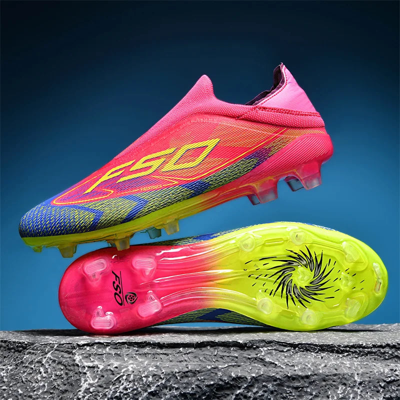 New Men Soccer Shoes Match Indoor Hot-selling Outdoor Football Boots Grass Cleats High-top Futsal Sneakers Non-Slip High-quality