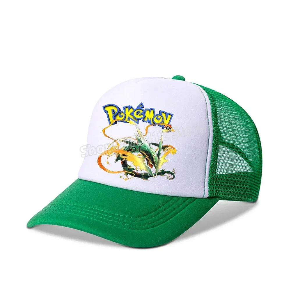 Pokémon baseball sapka Pikachu Charizard Gengar anime csúcsos sapka gyerek felnőtt nyári szabadtéri sport sapkák fiú alkalmi divat sapka ajándék