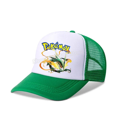 Pokémon baseball sapka Pikachu Charizard Gengar anime csúcsos sapka gyerek felnőtt nyári szabadtéri sport sapkák fiú alkalmi divat sapka ajándék