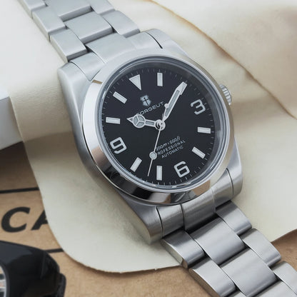 36/39mm Corgeut Luxury NH35 Miyota8215 Automatic Mechanical Wristwatches Numbers Men Watch Sapphire Crystal 10bars Reloj Hombre