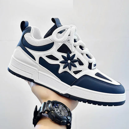 Fashion Mens Shoes Trend Street Skateboard Shoes Man Luxury Brand Training Sneakers Mesh Breathable Casual Shoes Tenis Masculino