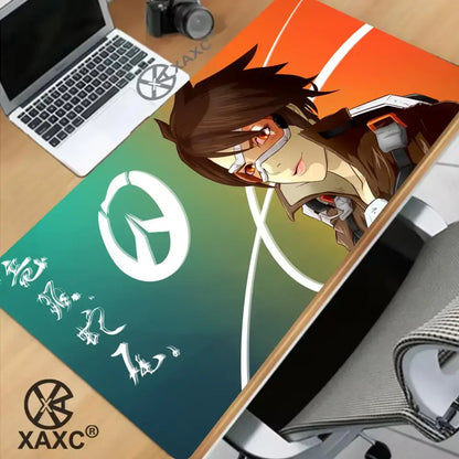 Large Game Overwatch Mouse Pad Kawaii XXL PC Computer Desk Mat Gamer Office Carpet Keyboard Table Gaming Accessories Mousepad XAXC