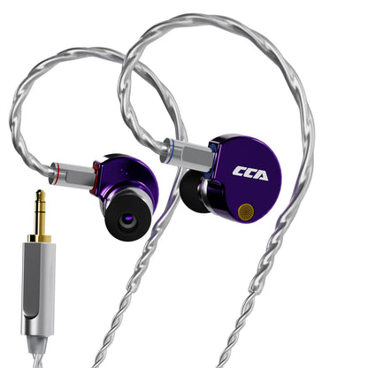 CCA Phoenix HiFi sluchátka s dynamickým měničem a membránou LCP, s potlačením hluku, vyměnitelným 2PIN kabelem, herní kabelová sluchátka