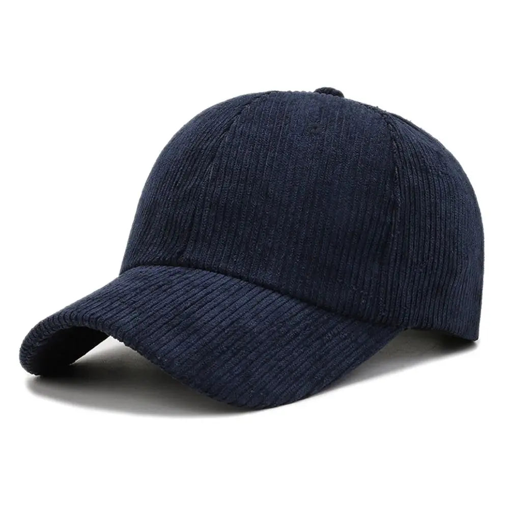 Unisex kordbársony baseball sapka, állítható napellenző sapka, hiphop sapka, férfiaknak