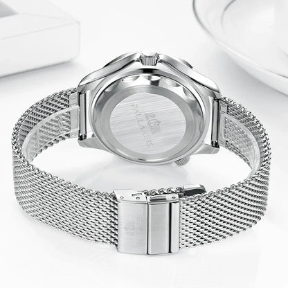 Automatic Watches for Men Mechanical Self Wind Net Stainless Steel Nylon Strap Luxury New Limited Reloj Hombre Baratos