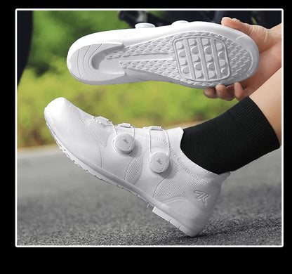Professional Men Cycling MTB Shoes Route Cleats Speed Road Bike Sneaker Racing Women Flat Bicycle Mountain Spd Biking Footwear