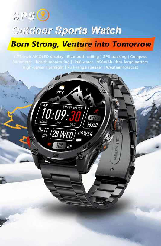 GUHUAVMI Smartwatch – CPU-Hersteller: MediaTek – Professionelle GPS-Smartwatch für Outdoor-Sportarten