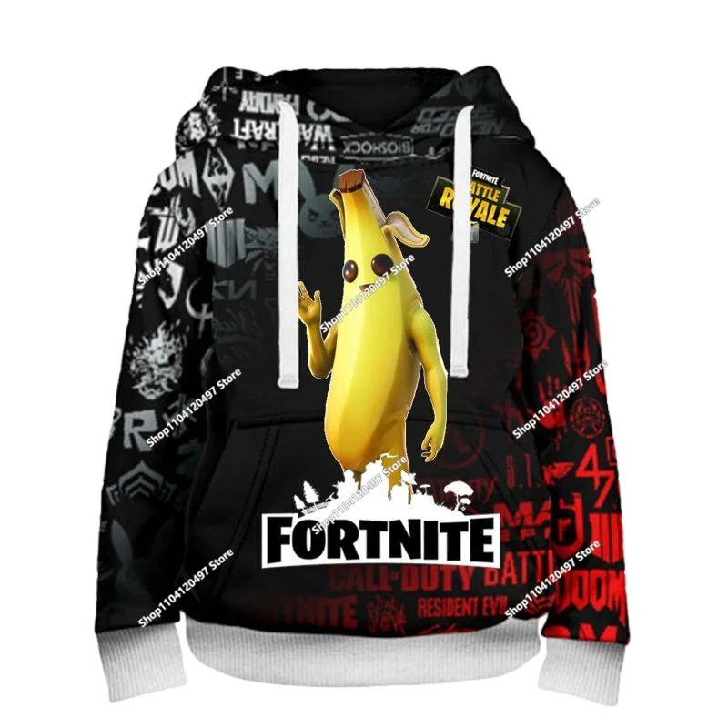 2025 3D New Children's Anime Fortnite Printed Sweater Series Pullover Generation Tide Brand Hoodie Gift